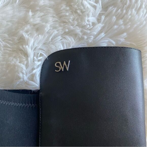 Stuart Weitzman Boots Over the Knee Alina City Leather Black Size EU 36 US 5.5 - Picture 8 of 12